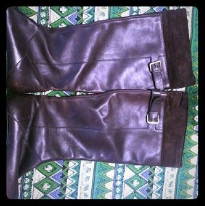 Size 6.5 Via Spiga riding boots with small wedge